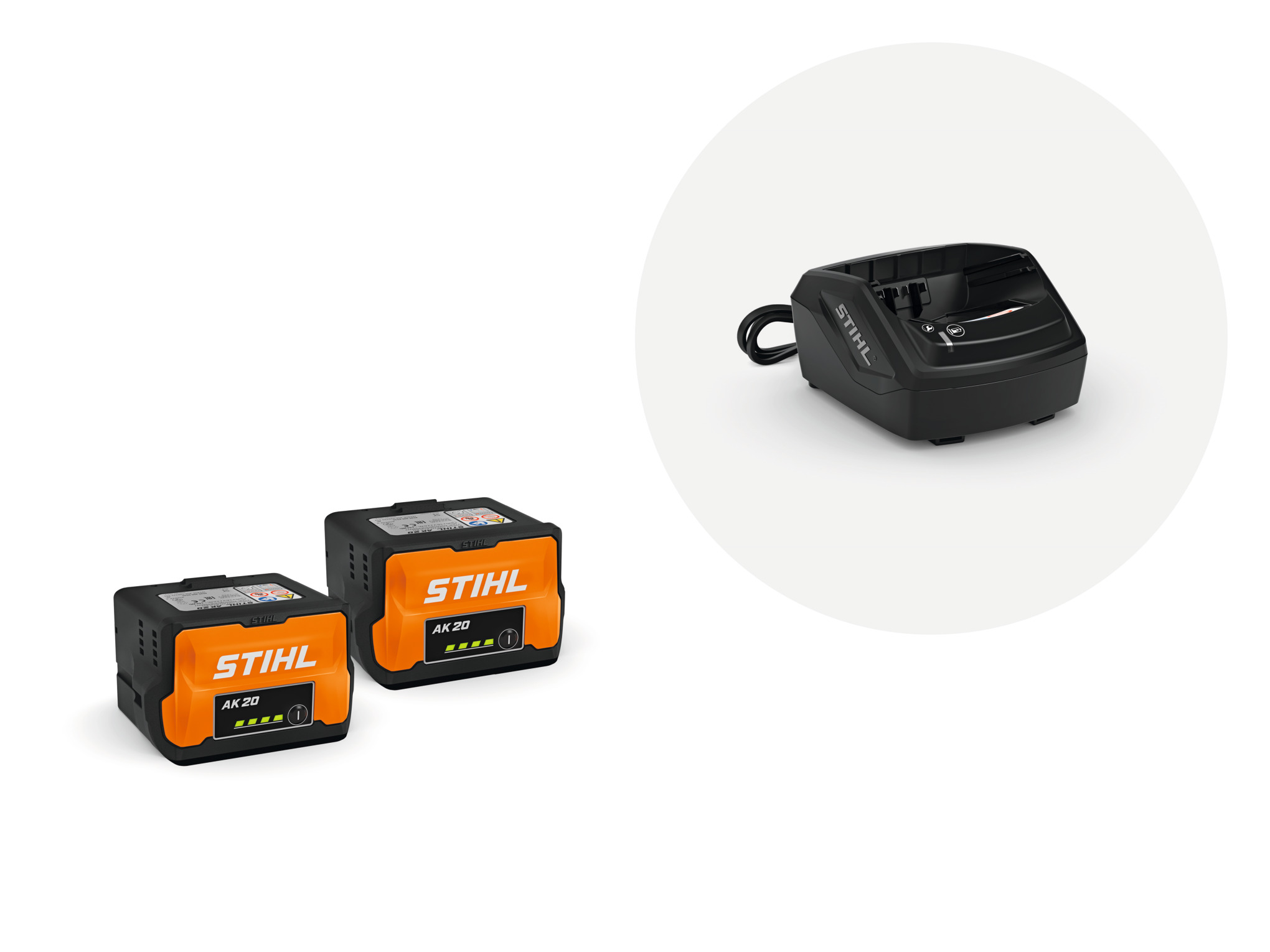 Startset med 2x batteri AK 20 och laddare AL 101