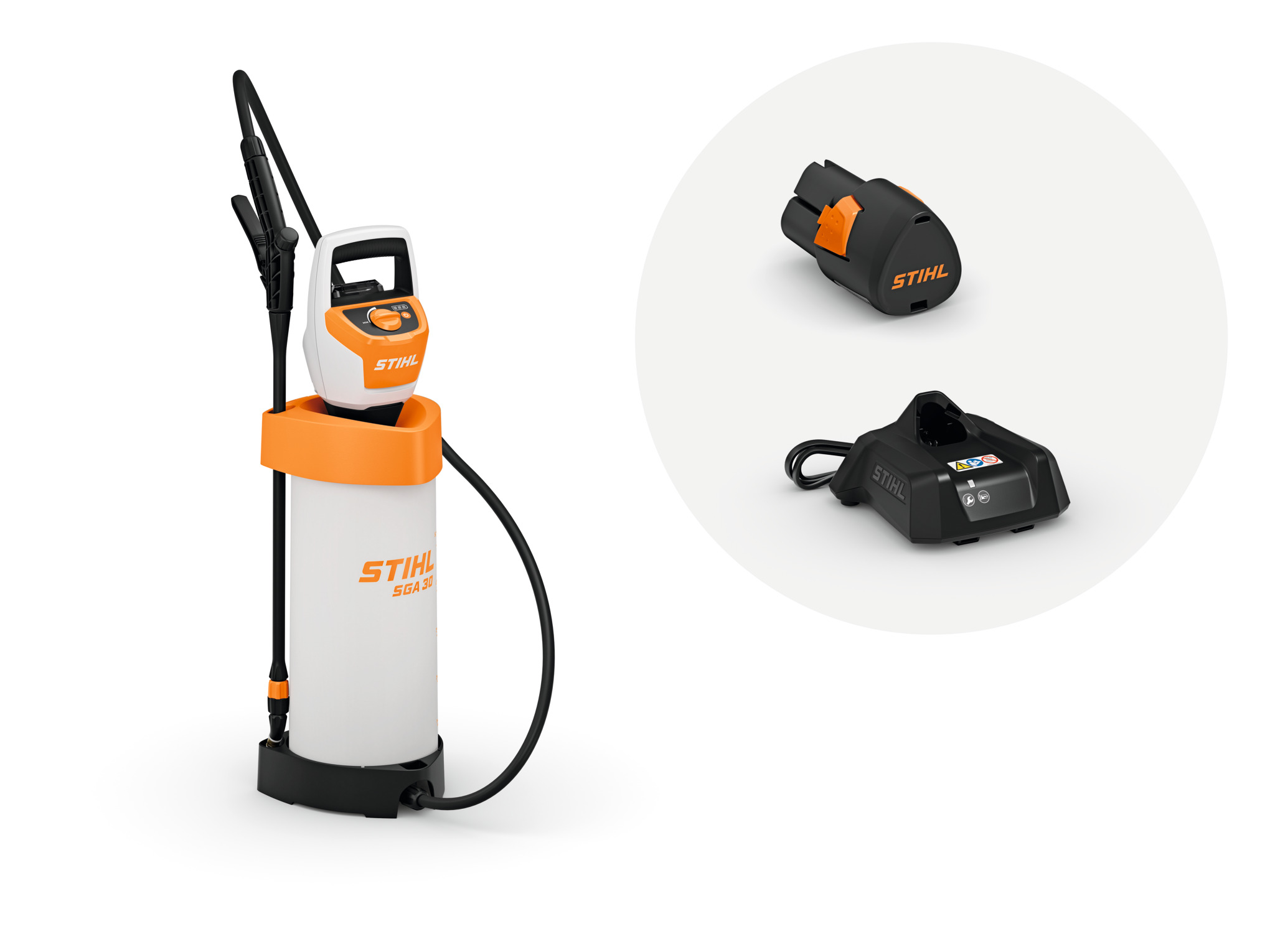 SGA 30 med AS 2-batteri och AL 1-laddare