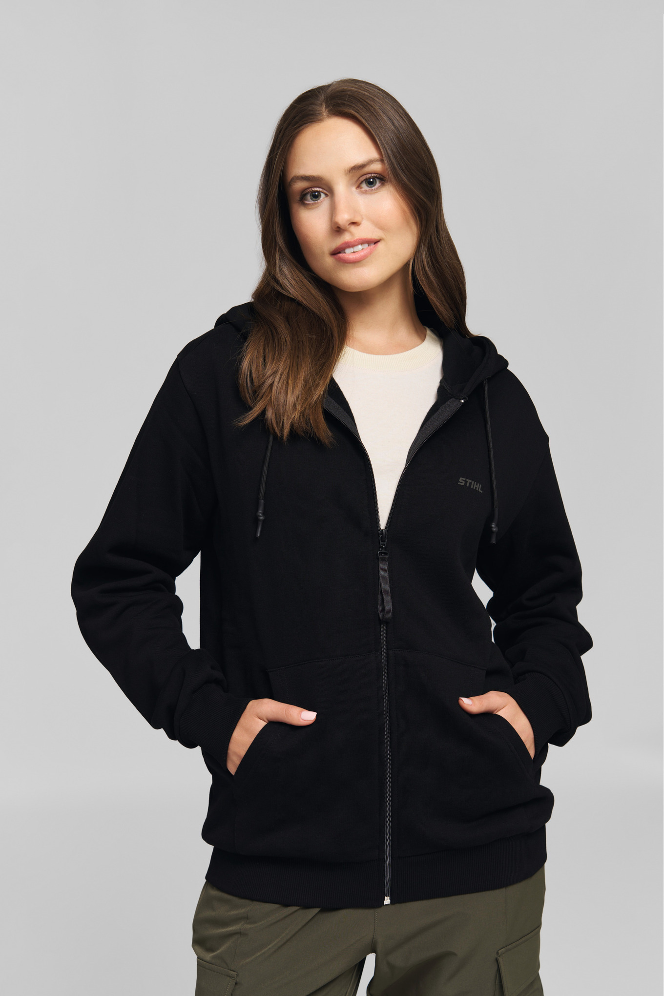 Hoodiejacka STIHL 100 REFLEKTERANDE svart