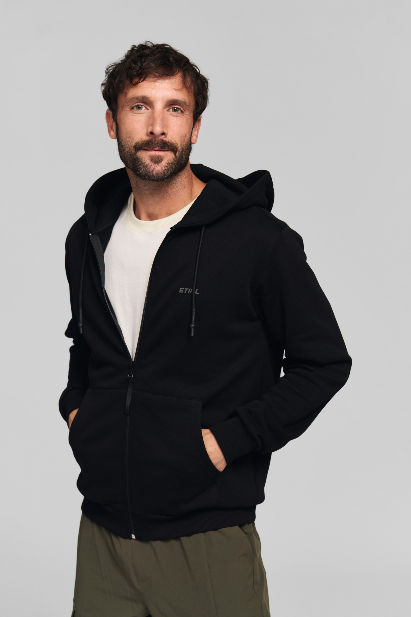 Hoodiejacka STIHL 100 REFLEKTERANDE svart