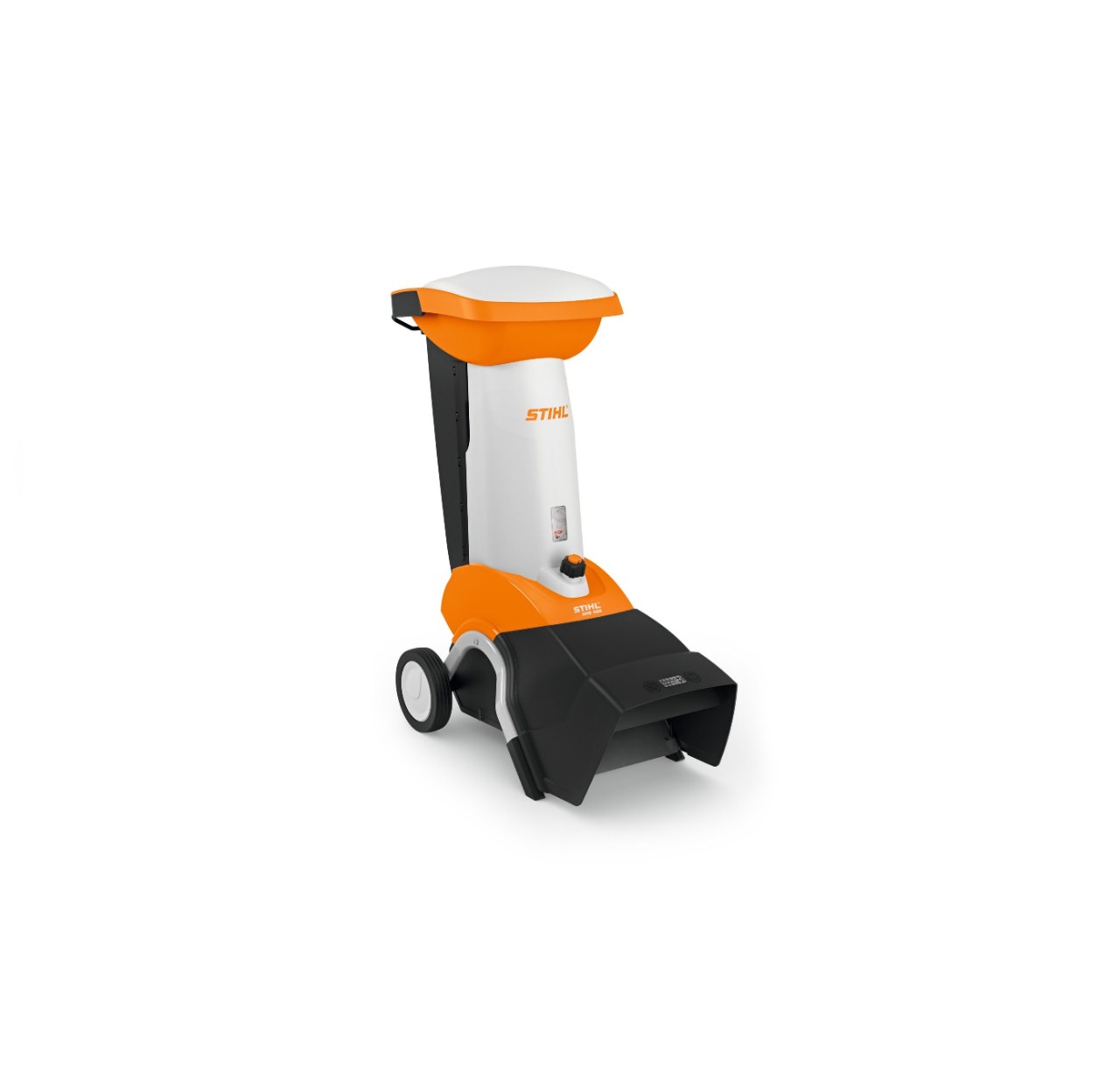 STIHL GHE 450 kompostkvarn mot vit bakgrund