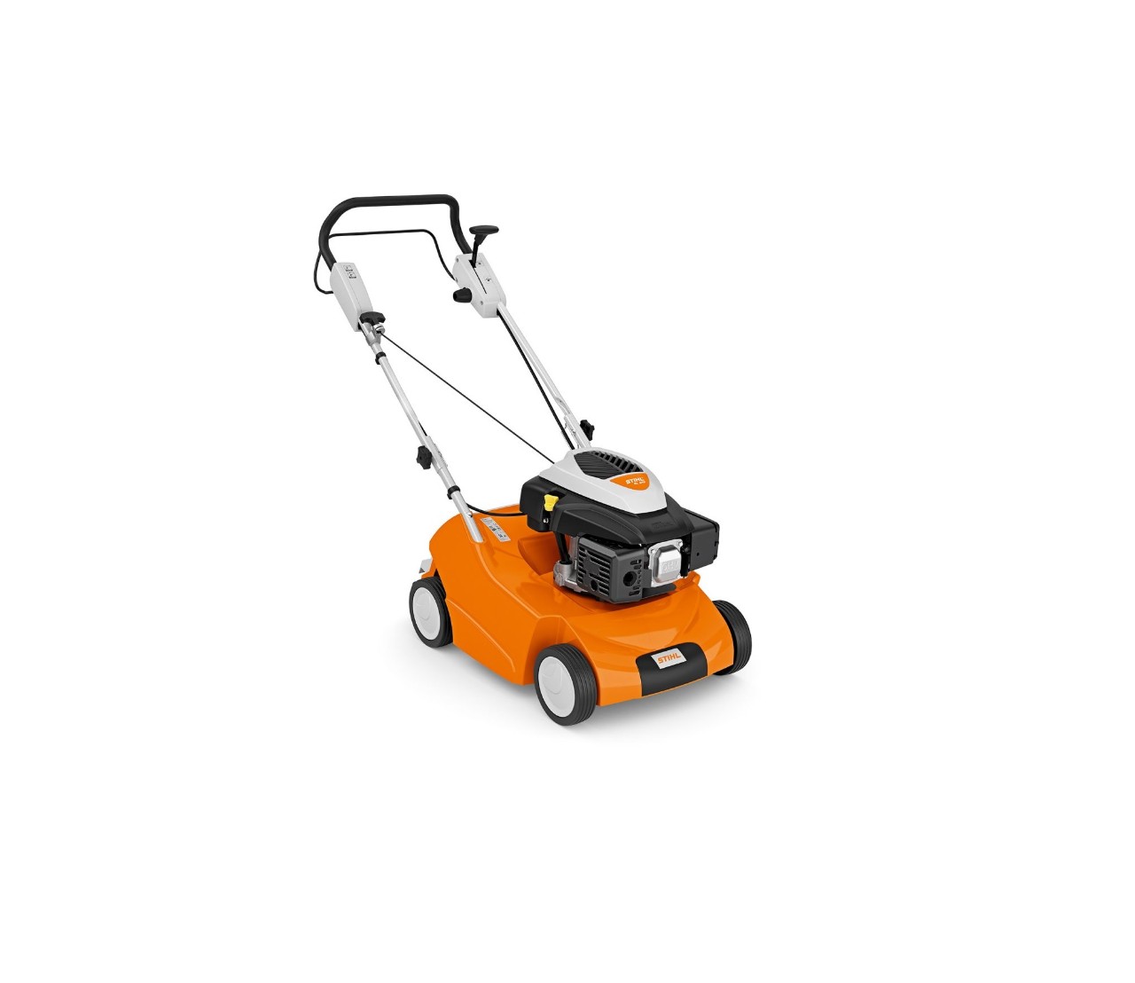 STIHL RLA 240 gräsmatteluftare mot vit bakgrund