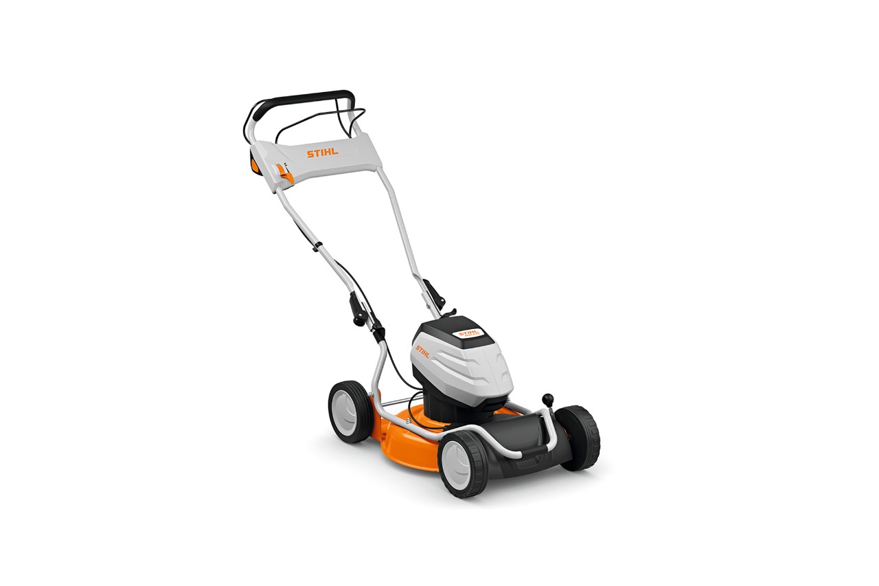 STIHL RMA 2 RV biogräsklippare mot vit bakgrund